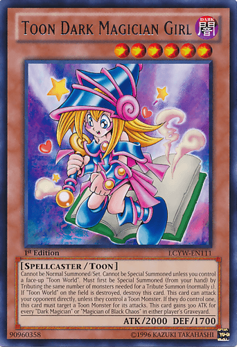 Toon Dark Magician Girl - LCYW-EN111 Rare 1st Edition
