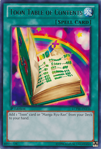 Toon Table of Contents - LCYW-EN116 Rare Unlimited