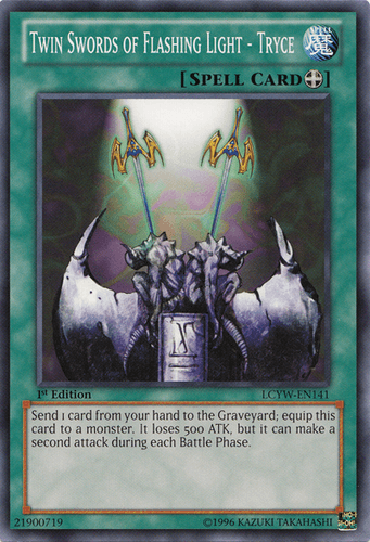 Twin Swords of Flashing Light - Tryce - LCYW-EN141 Common 1st Edition