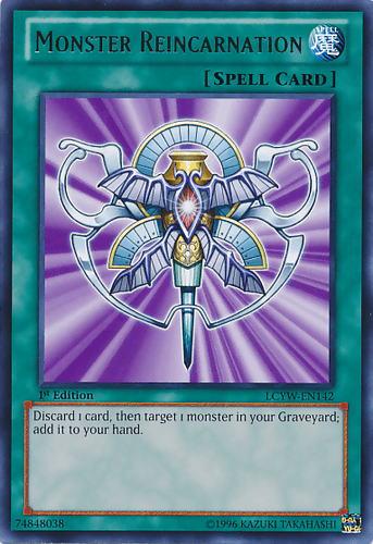 Monster Reincarnation - LCYW-EN142 Rare 1st Edition