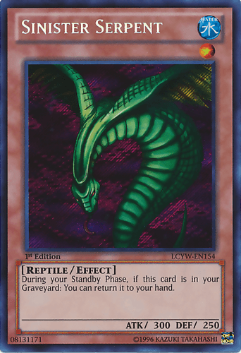 Sinister Serpent - LCYW-EN154 Secret Rare 1st Edition