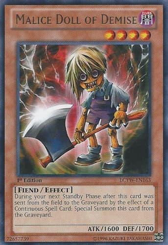 Malice Doll of Demise - LCYW-EN163 Rare Unlimited