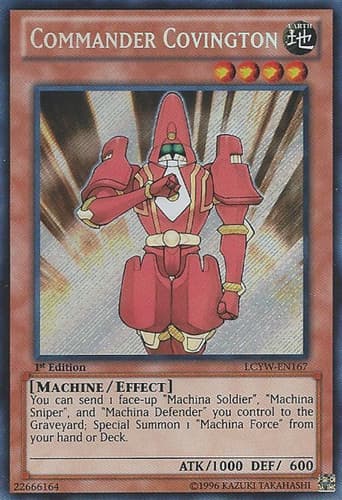 Commander Covington - LCYW-EN167 Secret Rare 1st Edition