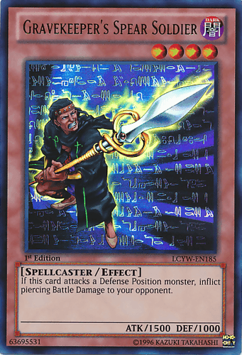 Gravekeeper's Spear Soldier - LCYW-EN185 Ultra Rare Unlimited