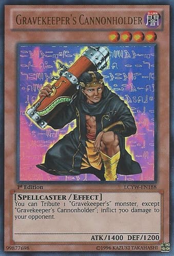 Gravekeeper's Cannonholder - LCYW-EN188 Ultra Rare 1st Edition