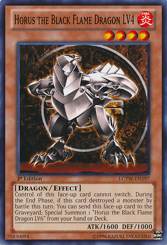 Horus the Black Flame Dragon LV4 - LCYW-EN197 Common Unlimited