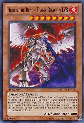 Horus the Black Flame Dragon LV8 - LCYW-EN199 Common Unlimited