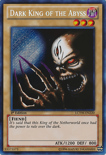 Dark King of the Abyss - LCYW-EN220 Secret Rare 1st Edition
