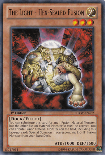 The Light - Hex-Sealed Fusion - LCYW-EN262 Common 1st Edition