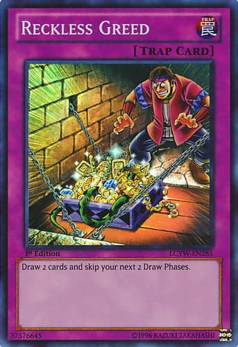 Reckless Greed - LCYW-EN285 Super Rare 1st Edition