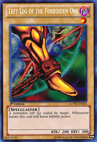 Left Leg of the Forbidden One - LCYW-EN303 Secret Rare Unlimited