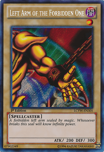 Left Arm of the Forbidden One - LCYW-EN305 Secret Rare Unlimited