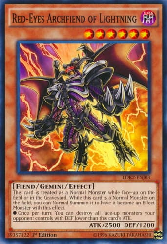 Red-Eyes Archfiend of Lightning - LDK2-ENJ03 Common Unlimited