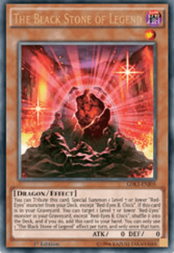 The Black Stone of Legend - LDK2-ENJ05 Ultra Rare 1st Edition