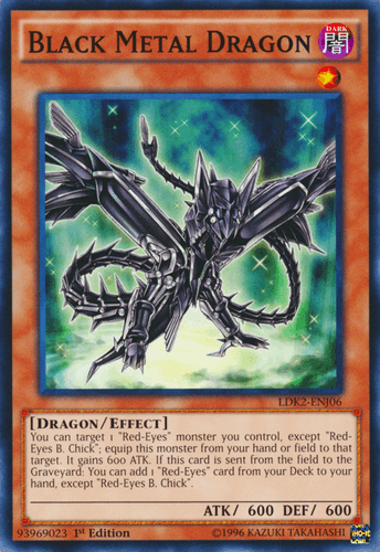 Black Metal Dragon - LDK2-ENJ06 Common 1st Edition