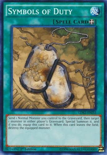 Symbols of Duty - LDK2-ENJ33 Common 1st Edition