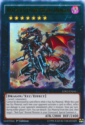 Red-Eyes Flare Metal Dragon - LDK2-ENJ41 Ultra Rare Unlimited