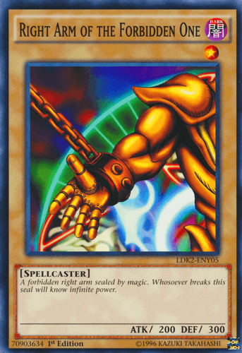 Right Arm of the Forbidden One - LDK2-ENY05 Common 1st Edition