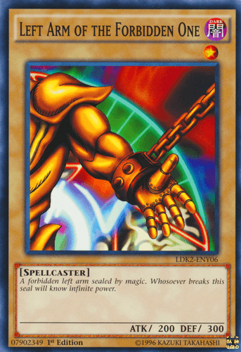 Left Arm of the Forbidden One - LDK2-ENY06 Common 1st Edition