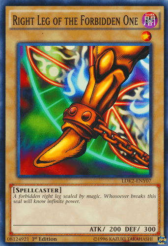 Right Leg of the Forbidden One - LDK2-ENY07 Common 1st Edition