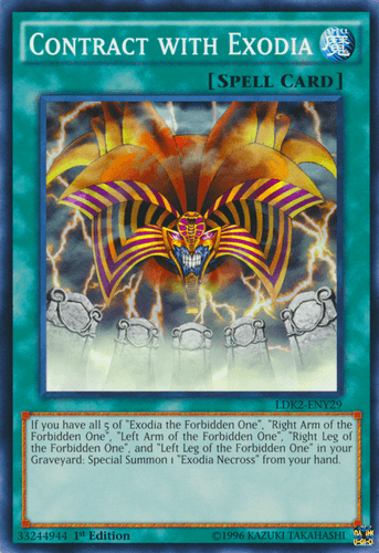 Contract with Exodia - LDK2-ENY29 Common 1st Edition