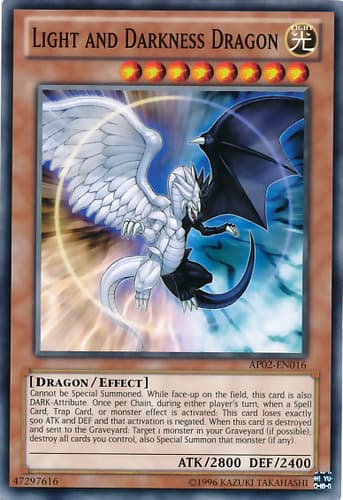 Light and Darkness Dragon - LDPP-EN001 Ultra Rare Limited Edition