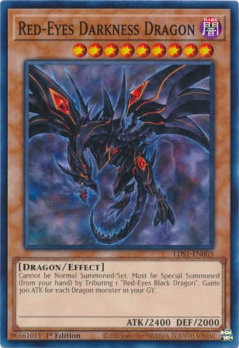 Red-Eyes Darkness Dragon - LDS1-EN003 Common 1st Edition