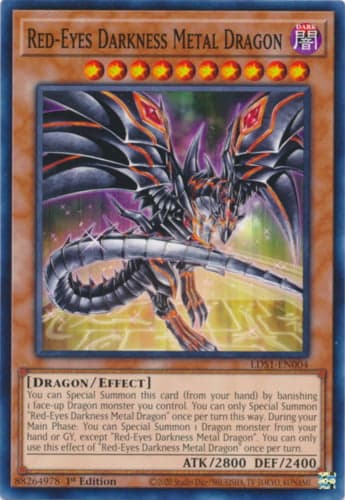 Red-Eyes Darkness Metal Dragon - LDS1-EN004 Common 1st Edition