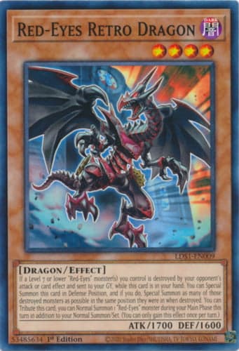 Red-Eyes Retro Dragon - LDS1-EN009 Common 1st Edition