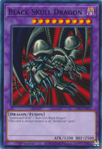 Black Skull Dragon - LDS1-EN012 Common 1st Edition