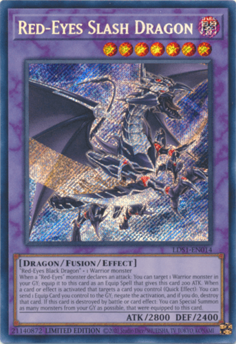 Red-Eyes Slash Dragon - LDS1-EN014 Secret Rare Limited Edition