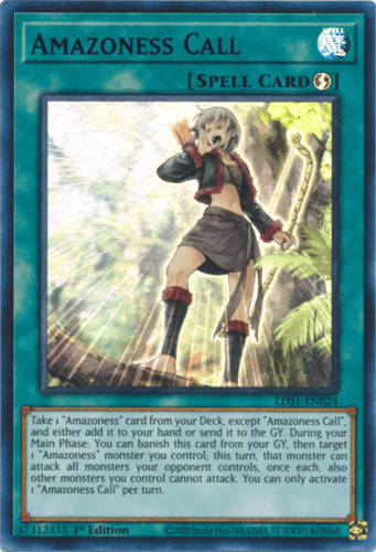 Amazoness Call - LDS1-EN024 Ultra Rare 1st Edition