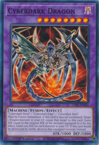 Cyberdark Dragon - LDS1-EN036 Common 1st Edition