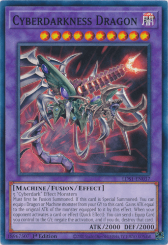 Cyberdarkness Dragon - LDS1-EN037 Common 1st Edition