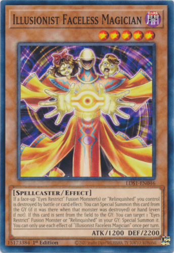 Illusionist Faceless Magician - LDS1-EN046 Common 1st Edition