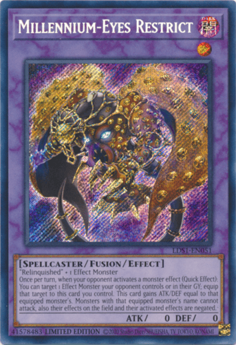 Millennium-Eyes Restrict - LDS1-EN051 Secret Rare Limited Edition