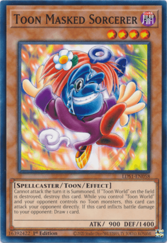 Toon Masked Sorcerer - LDS1-EN058 Common 1st Edition