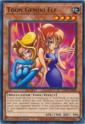 Toon Gemini Elf - LDS1-EN059 Common 1st Edition