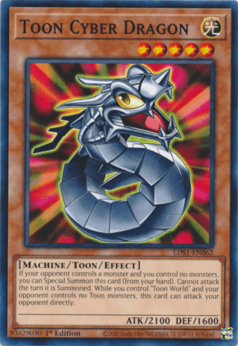 Toon Cyber Dragon - LDS1-EN062 Common 1st Edition