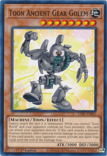 Toon Ancient Gear Golem - LDS1-EN063 Common 1st Edition