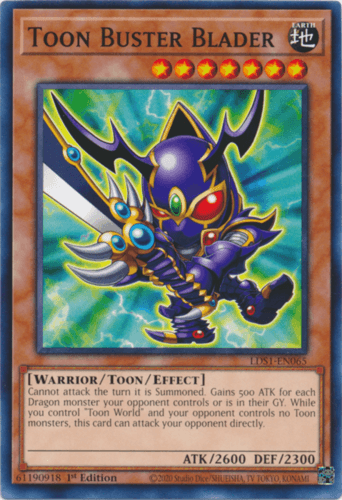 Toon Buster Blader - LDS1-EN065 Common 1st Edition