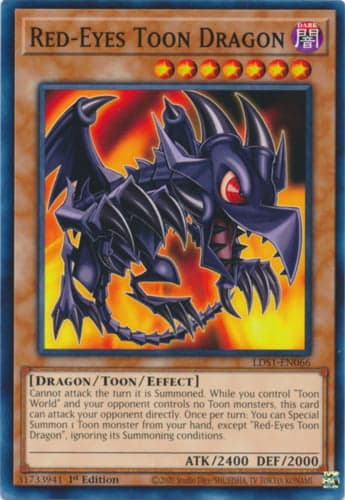Red-Eyes Toon Dragon - LDS1-EN066 Common 1st Edition