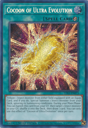 Cocoon of Ultra Evolution - LDS1-EN073 Secret Rare Limited Edition