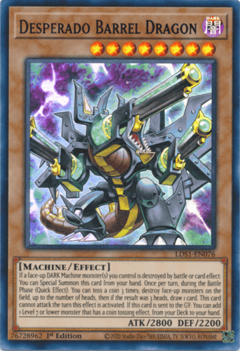 Desperado Barrel Dragon - LDS1-EN076 Ultra Rare 1st Edition