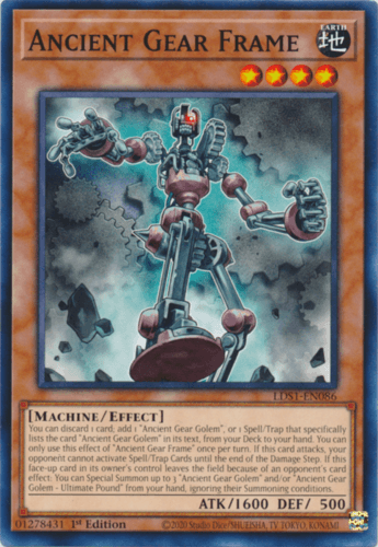 Ancient Gear Frame - LDS1-EN086 Common 1st Edition