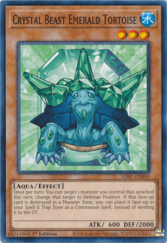 Crystal Beast Emerald Tortoise - LDS1-EN095 Common 1st Edition
