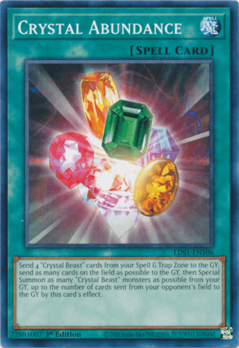 Crystal Abundance - LDS1-EN106 Common 1st Edition