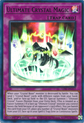 Ultimate Crystal Magic - LDS1-EN117 Ultra Rare 1st Edition