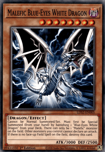 Malefic Blue-Eyes White Dragon - LDS2-EN005 Common 1st Edition