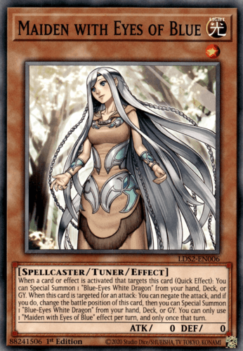 Maiden with Eyes of Blue - LDS2-EN006 Common 1st Edition